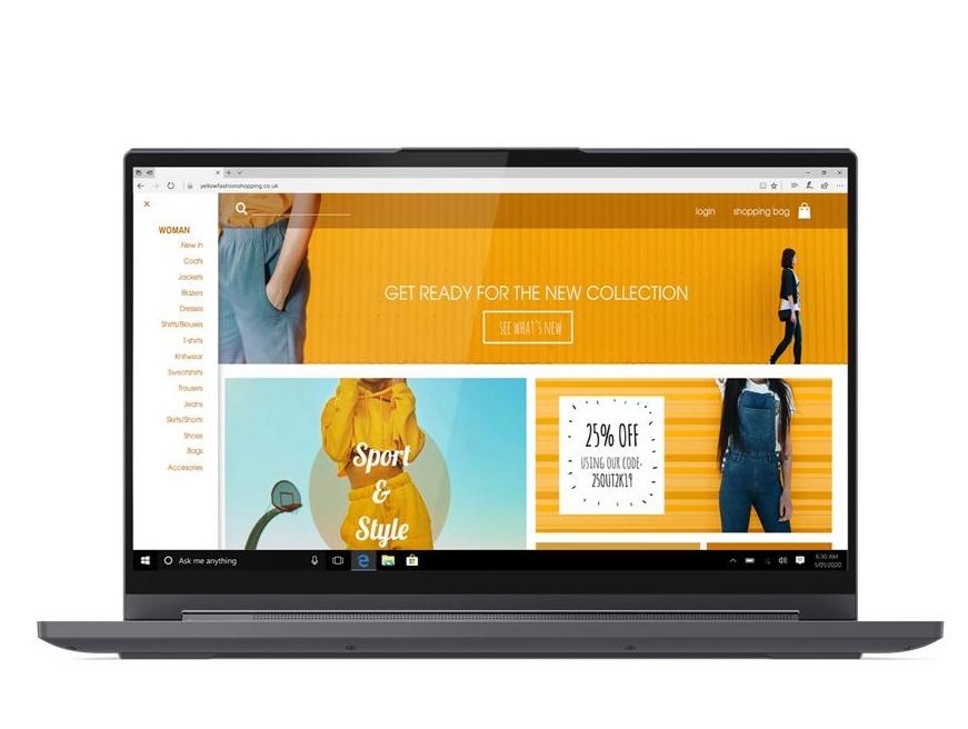 Lenovo Yoga 9 15IMH5 15.6" FHD Convertible Notebook, Intel i7-10750H, 2.60GHz, 12GB RAM, 512GB SSD, Win10H - 82DE000MUS (Refurbished)