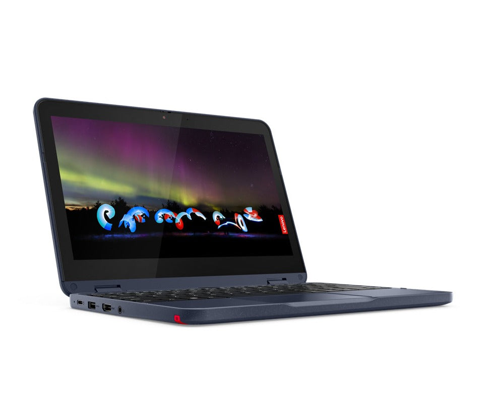 Lenovo 500w Gen-3 11.6" HD Convertible Notebook, Intel Celeron N5100, 1.10GHz, 4GB RAM, 64GB eMMC, Win10P- 82J30001US