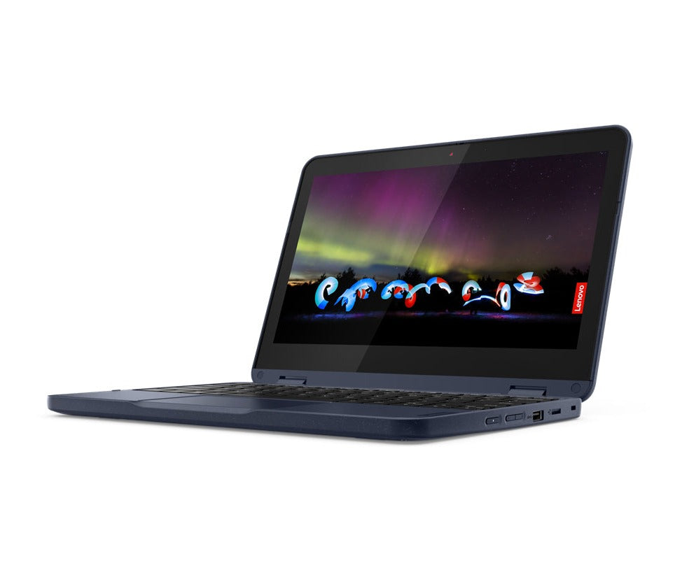 Lenovo 500w Gen-3 11.6" HD Convertible Notebook, Intel Celeron N5100, 1.10GHz, 4GB RAM, 64GB eMMC, Win10P- 82J30001US