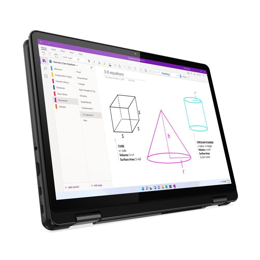 Lenovo 13w Yoga 13.3" WUXGA Convertible Notebook, AMD R5-5625U, 2.30GHz, 8GB RAM, 256GB SSD, Win11P - 82S1000NUS