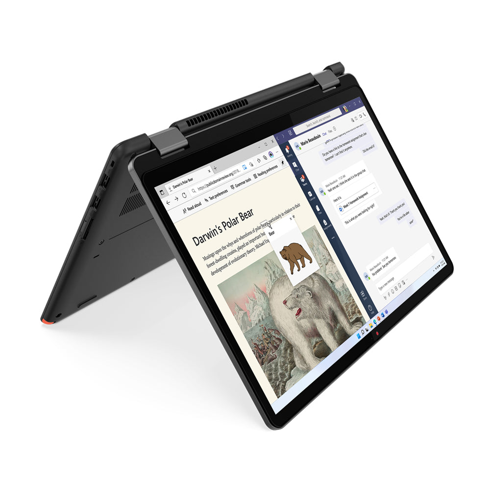 Lenovo 13w Yoga 13.3" WUXGA Convertible Notebook, AMD R5-5625U, 2.30GHz, 8GB RAM, 256GB SSD, Win11P - 82S1000NUS