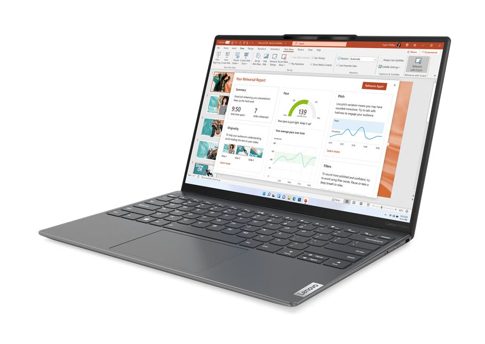 Lenovo Slim 7 Carbon 13IAP7 13.3" 2.5K Notebook, Intel i7-1260P, 2.10GHz, 16GB RAM, 512GB SSD, Win11P - 82V40001US (Refurbished)