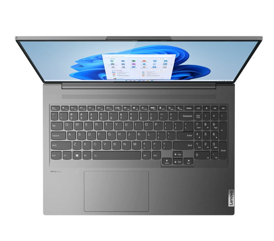 Lenovo Slim 7 16IAH7 16" 2.5K Notebook, Intel i7-12700H, 2.30GHz, 32GB RAM, 1TB SSD, Win11H - 82VB0000US