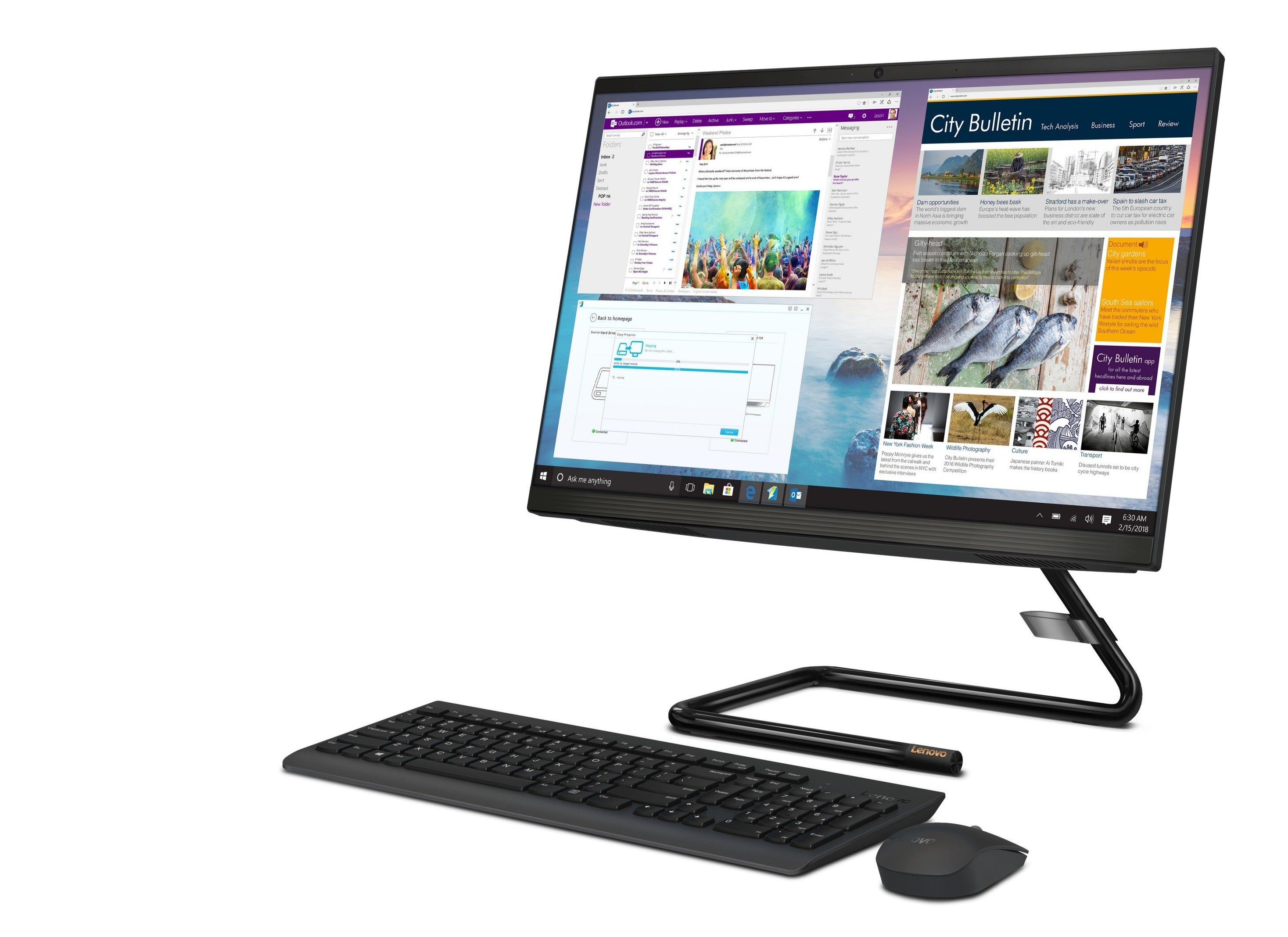 Lenovo IdeaCentre A340-22ICK 21.5" FHD (Touch) All-in-One PC, Intel Pentium Gold G5420T, 3.20GHz, 4GB RAM, 1TB HDD, Win10H - F0ES0072US (Refurbished)