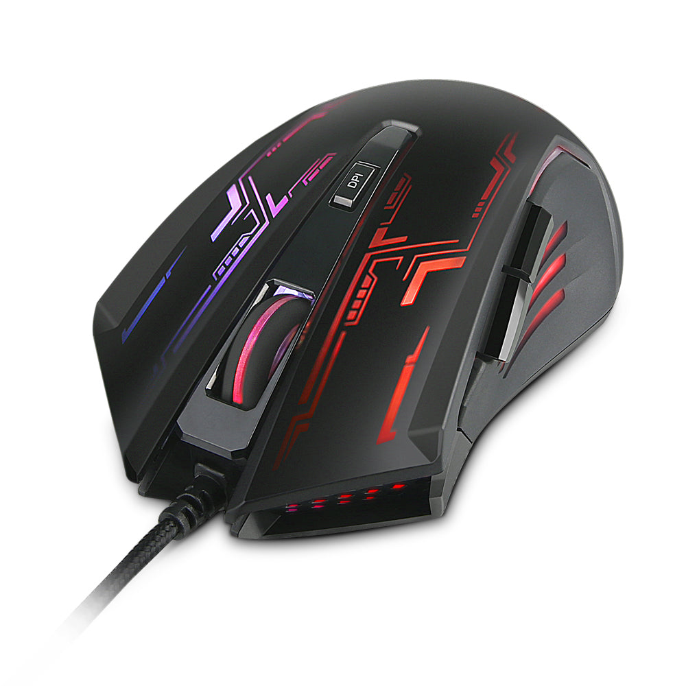 Lenovo Legion M200 RGB Gaming Mouse, USB, 2400 dpi, 5 Buttons, 7-color RGB - GX30P93886