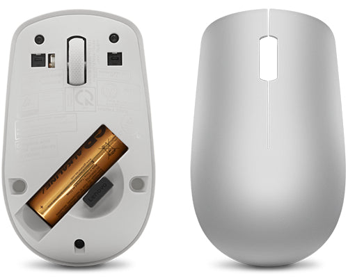 Lenovo 530 Wireless Mouse (Platinum Grey), Nano USB receiver, 2.4GHz, 1200dpi, 3 Buttons - GY50Z18984