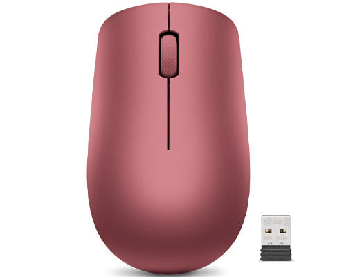 Lenovo 530 Wireless Mouse (Cherry Red), Nano USB receiver, 2.4GHz, 1200dpi, 3 Buttons - GY50Z18990