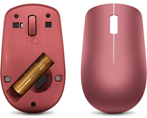 Lenovo 530 Wireless Mouse (Cherry Red), Nano USB receiver, 2.4GHz, 1200dpi, 3 Buttons - GY50Z18990