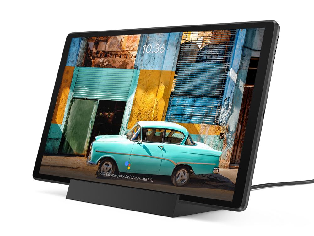 Lenovo Smart Tab M10 10.3" FHD Plus (2nd Gen) Tablet, MediaTek Helio P22T, 4GB RAM, 64GB eMMC, Android 9 Pie - ZA5W0146US (Refurbished)