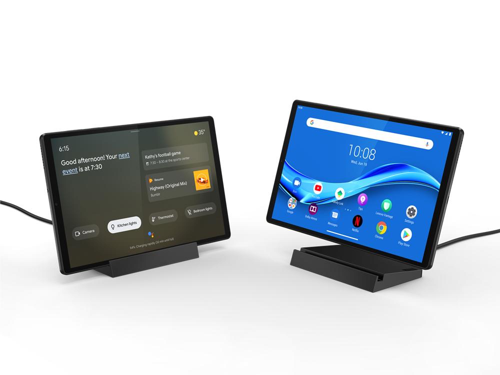 Lenovo Smart Tab M10 10.3" FHD Plus (2nd Gen) Tablet, MediaTek Helio P22T, 4GB RAM, 64GB eMMC, Android 9 Pie - ZA5W0146US (Refurbished)