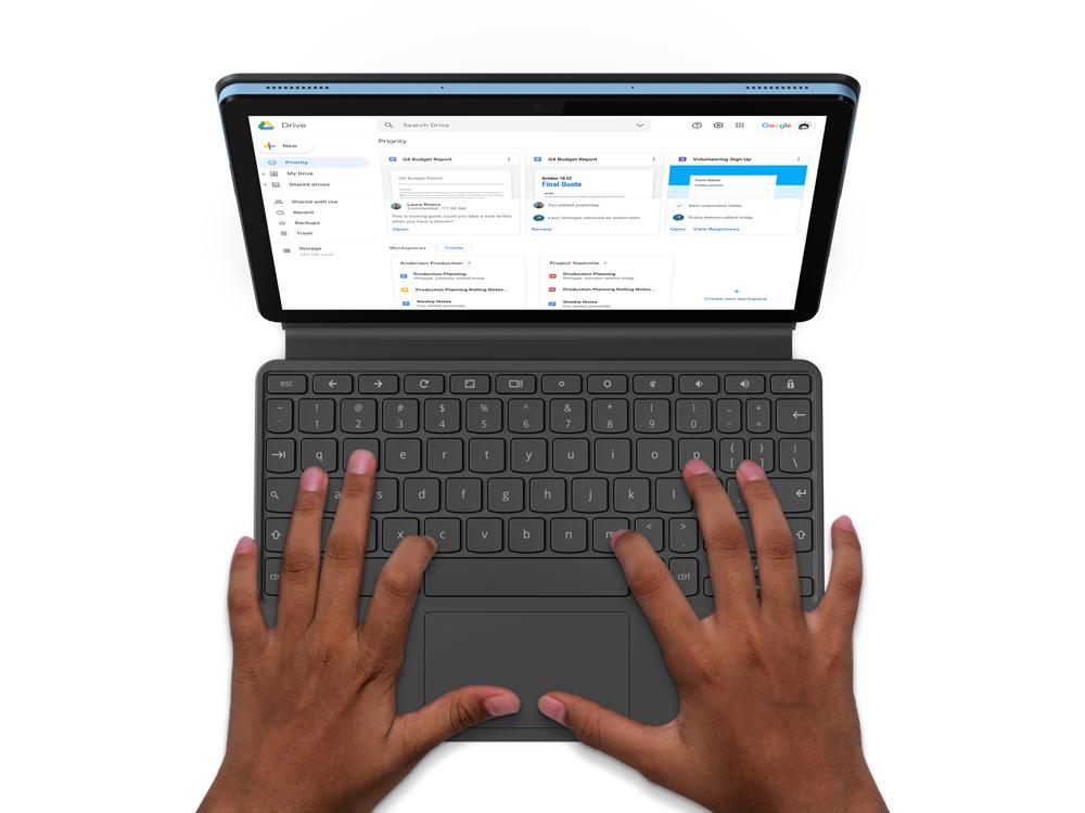 Lenovo IdeaPad Duet 10.1" FHD Chromebook, MediaTek Helio P60T, 2.0GHz, 4GB RAM, 128GB eMMC, Chrome OS - ZA6F0075US (Refurbished)