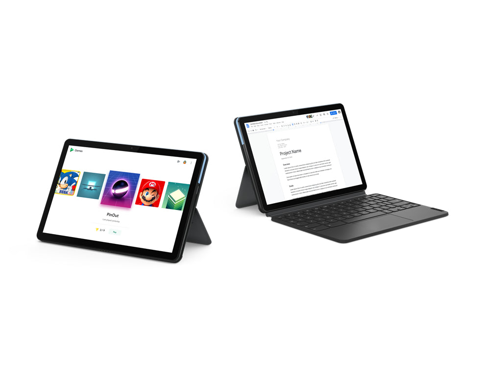 Lenovo IdeaPad Duet 10.1" FHD Chromebook, MediaTek Helio P60T, 2.0GHz, 4GB RAM, 64GB eMCP, Chrome OS - ZA6F0031US (Refurbished)