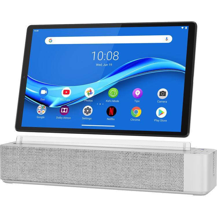 Lenovo Smart Tab M10 10.3" FHD Plus (2nd Gen) Tablet, MediaTek Helio P22T, 4GB RAM, 128GB eMMC, Android 9 Pie - ZA6M0013US