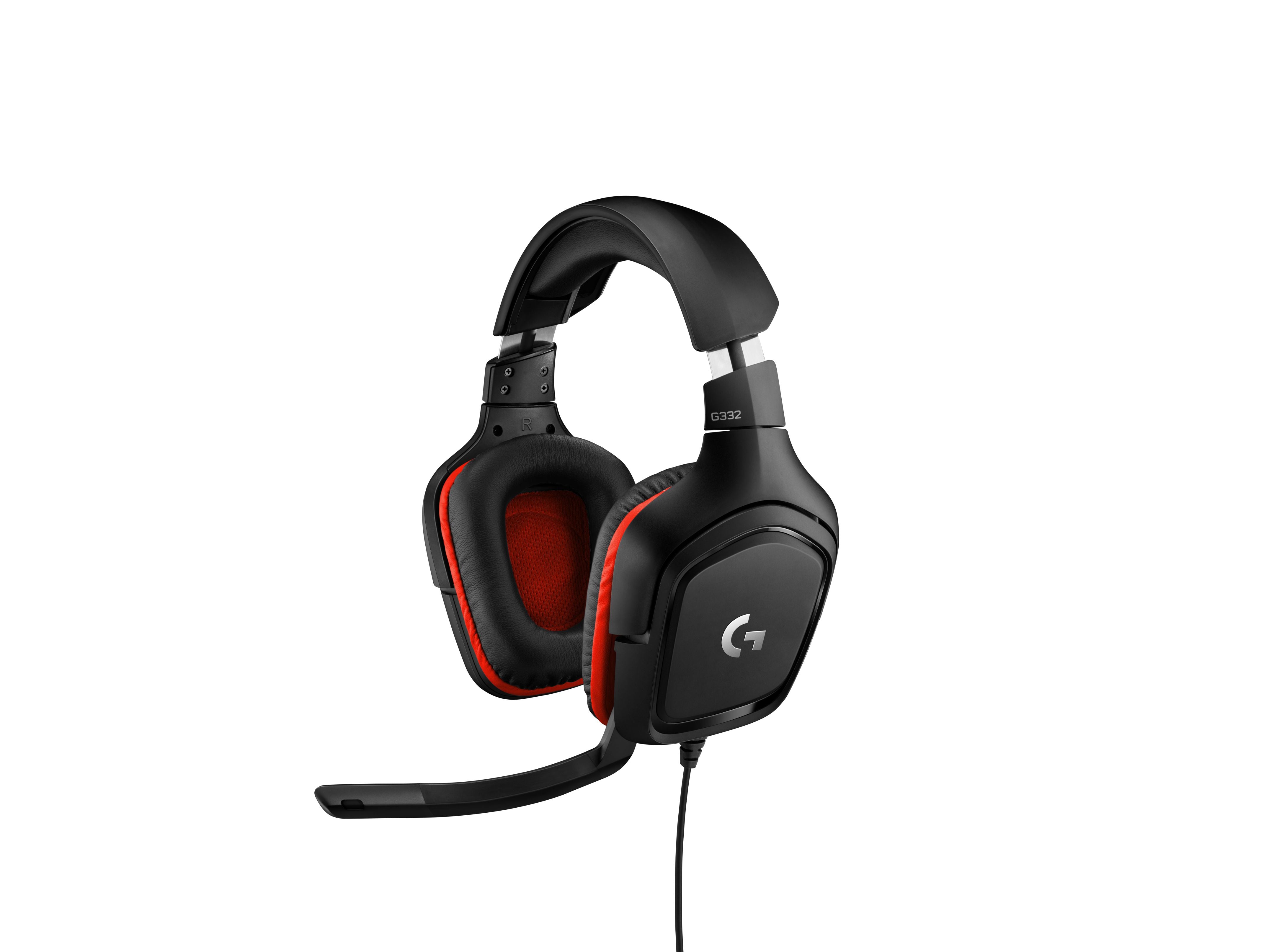 Logitech G332 Gaming Headset, Stereo, Mini-phone, Wired, Over-the-head, Black- 981-000755