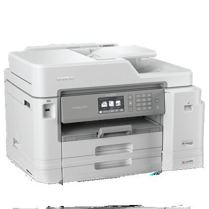 Brother MFC Extended Print INKvestment Tank Color Inkjet All-in-One Printer, 128MB Memory, Wireless, Ethernet, Color Touchscreen LCD Display, 2-Year of Ink In-box - MFC-J5845dw XL