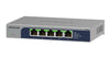 Netgear MS105 5-port Multi-Gigabit (2.5G) Ethernet Unmanaged Switch, 5 x 1G/2.5G Ports - MS105-100NAS