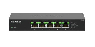 Netgear MS305 5-port Multi-Gigabit (2.5G) Ethernet Unmanaged Switch, 5 x 1G/2.5G Ports - MS305-100NAS