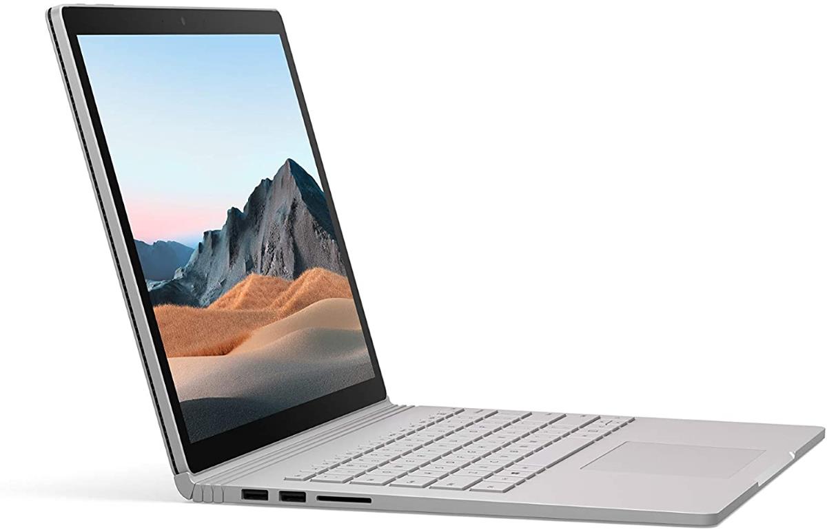 Microsoft Surface Book-3 13.5" PixelSense Detachable Laptop, Intel i7-1065G7, 1.30Ghz, 16GB RAM, 256GB SSD, Win10P - SKZ-00001 (Certified Refurbished)
