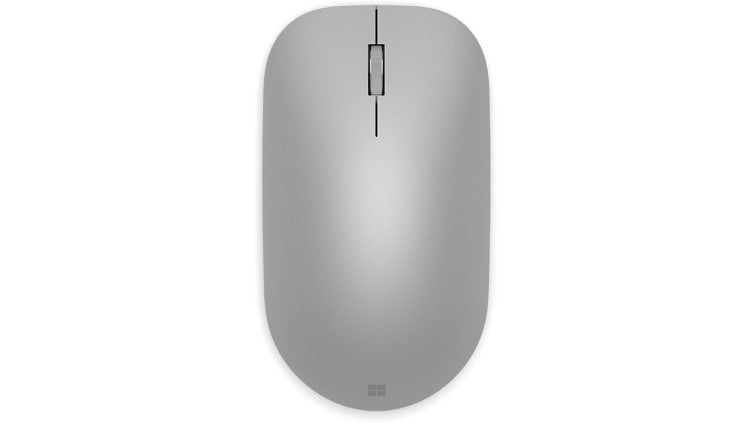 Microsoft Modern Mouse, Bluetooth, 2.4GHz, 2 Buttons, BlueTrack, Soft Silver - ELH-00001