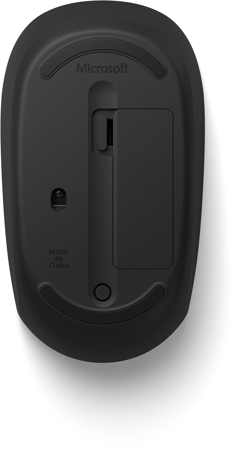 Microsoft Bluetooth Mouse, Wireless, 2.4GHz, 4 Buttons, Vertical Scrolling, Black - RJN-00001