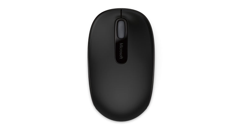 Microsoft Wireless Mobile Mouse 1850, 2.4GHz, 3 Buttons, Vertical Scrolling, Black - U7Z-00001