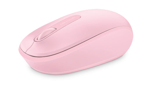 Microsoft Wireless Mobile Mouse 1850, 2.4GHz, 3 Buttons, Vertical Scrolling, Light Orchid - U7Z-00021