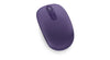 Microsoft Wireless Mobile Mouse 1850, 2.4GHz, 3 Buttons, Vertical Scrolling, Purple - U7Z-00041
