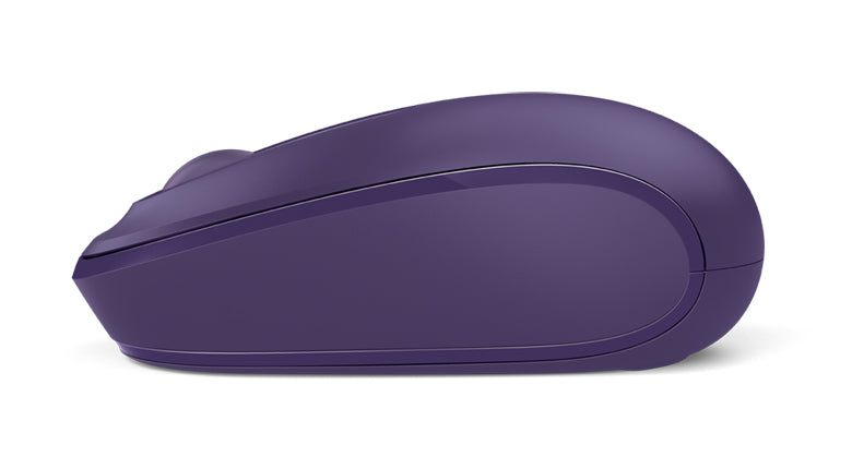 Microsoft Wireless Mobile Mouse 1850, 2.4GHz, 3 Buttons, Vertical Scrolling, Purple - U7Z-00041