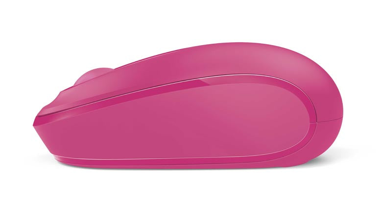 Microsoft Wireless Mobile Mouse 1850, 2.4GHz, 3 Buttons, Vertical Scrolling, Magenta - U7Z-00062