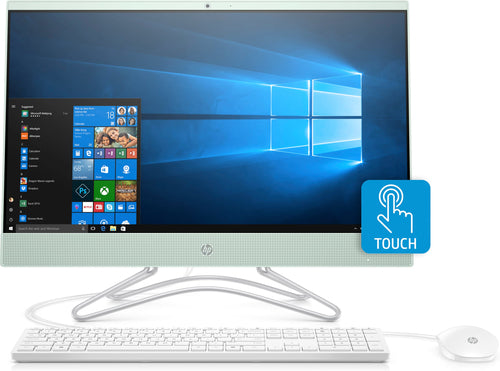 HP 24-f0007sm All-in-One Desktop PC, 23.8" FHD  (Touchscreen) Display, Intel Pentium Silver J5005, 1.50GHz, 8GB RAM, 1TB HDD, Windows 10 Home 64-Bit, serenity Mint- 3LC34AA#ABA (Certified Refurbished)