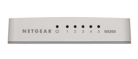 Netgear SOHO 5-Port Gigabit Ethernet Unmanaged Switch, Desktop/Wall Mountable - GS205-100PAS