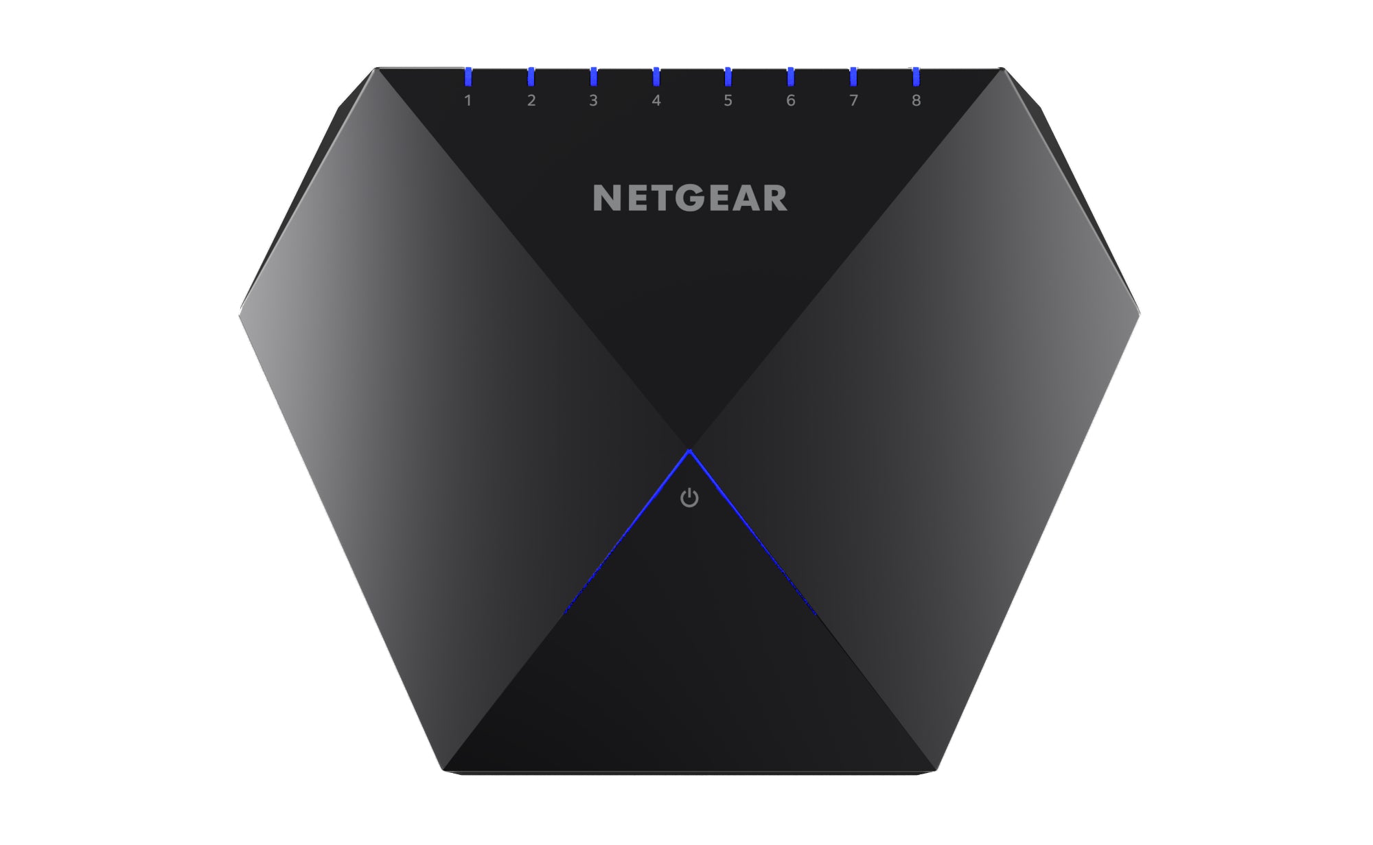 Netgear Nighthawk S8000 8-Port Gaming & Streaming Switch, 8 x Gigabit Ports, Manageable, Desktop Standable - GS808E-100NAS