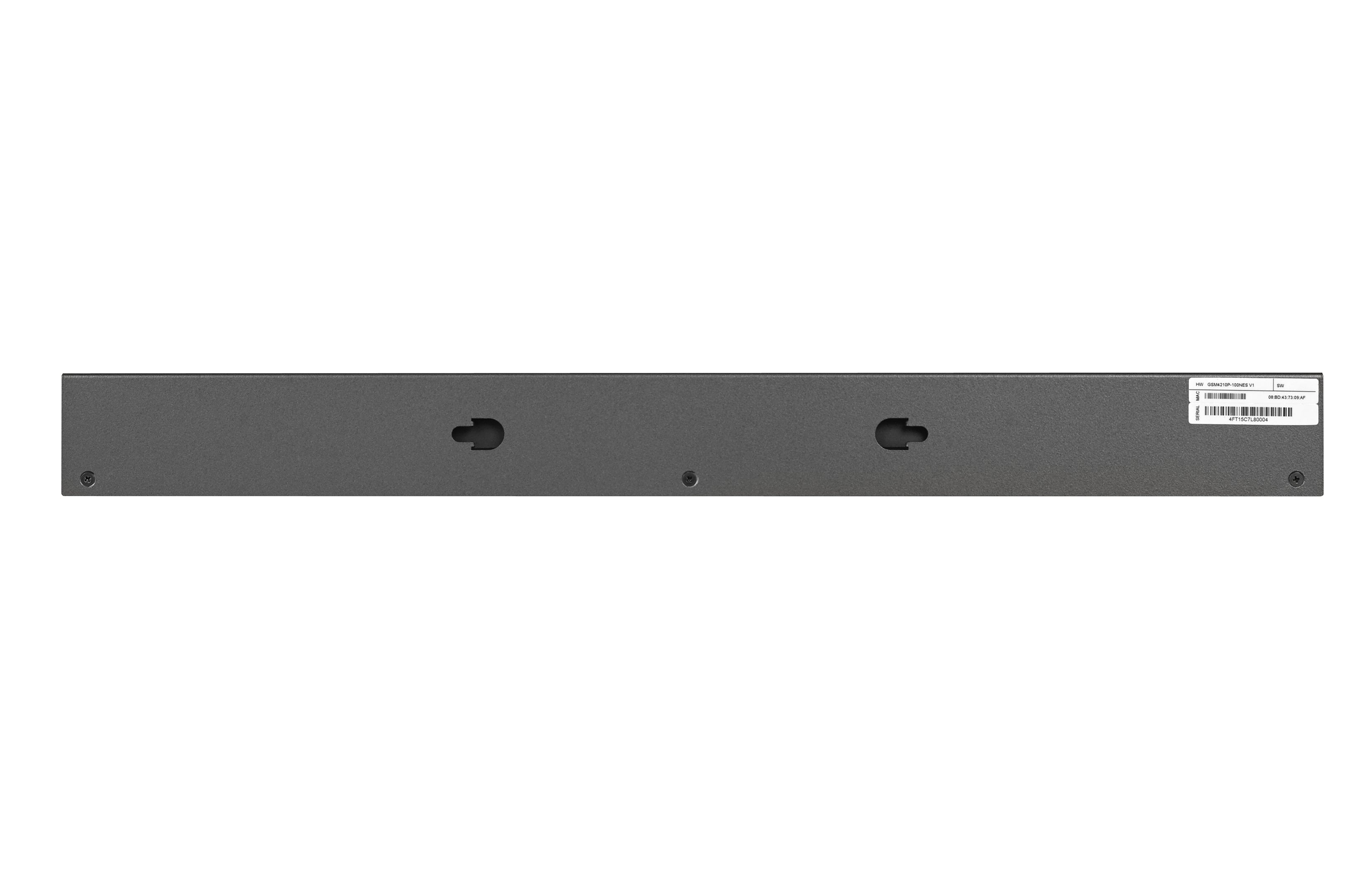 Netgear ProSafe M4200-10MG-PoE+ Managed Switch, 8 1G RJ-45 + 2 SFP+ Ports, Pole-/Rack-/Wall-mountable - GSM4210P-100NES