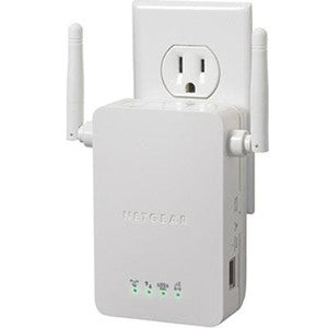 Netgear Universal N300 Wireless Range Extender, 54 Mbit/s Speed, Fast Ethernet, 1 x RJ-45 Port, Wall Mountable - WN3000RP-100NAS