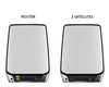 Netgear Orbi AX6000 Whole Home Tri-band WiFi 6 Mesh System, WiFi Router + Two Satellites - RBK853-100NAS
