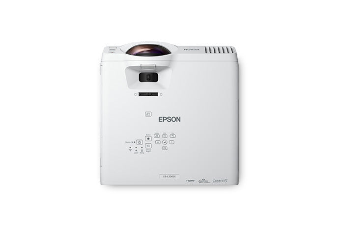 Epson PowerLite L200SX Short Throw Wireless Laser Projector, 3600 Lumens, 2500000:1-Contrast - V11H994020
