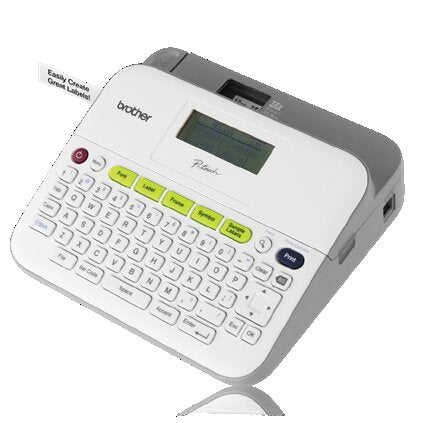 Brother P-Touch Desktop Label Maker, Versatile Easy-to-Use Labeler, QWERTY Keyboard, Thermal Transfer - PT-D400AD
