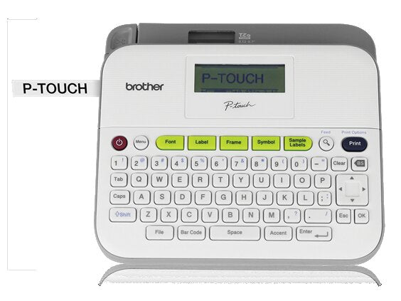 Brother P-Touch Desktop Label Maker, Versatile Easy-to-Use Labeler, QWERTY Keyboard, Thermal Transfer - PT-D400VP