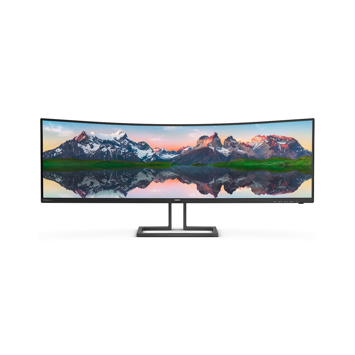 Philips 49" Dual QHD Curved WLED Monitor, 32:9, 4MS, 3000:1-Contrast - 498P9Z