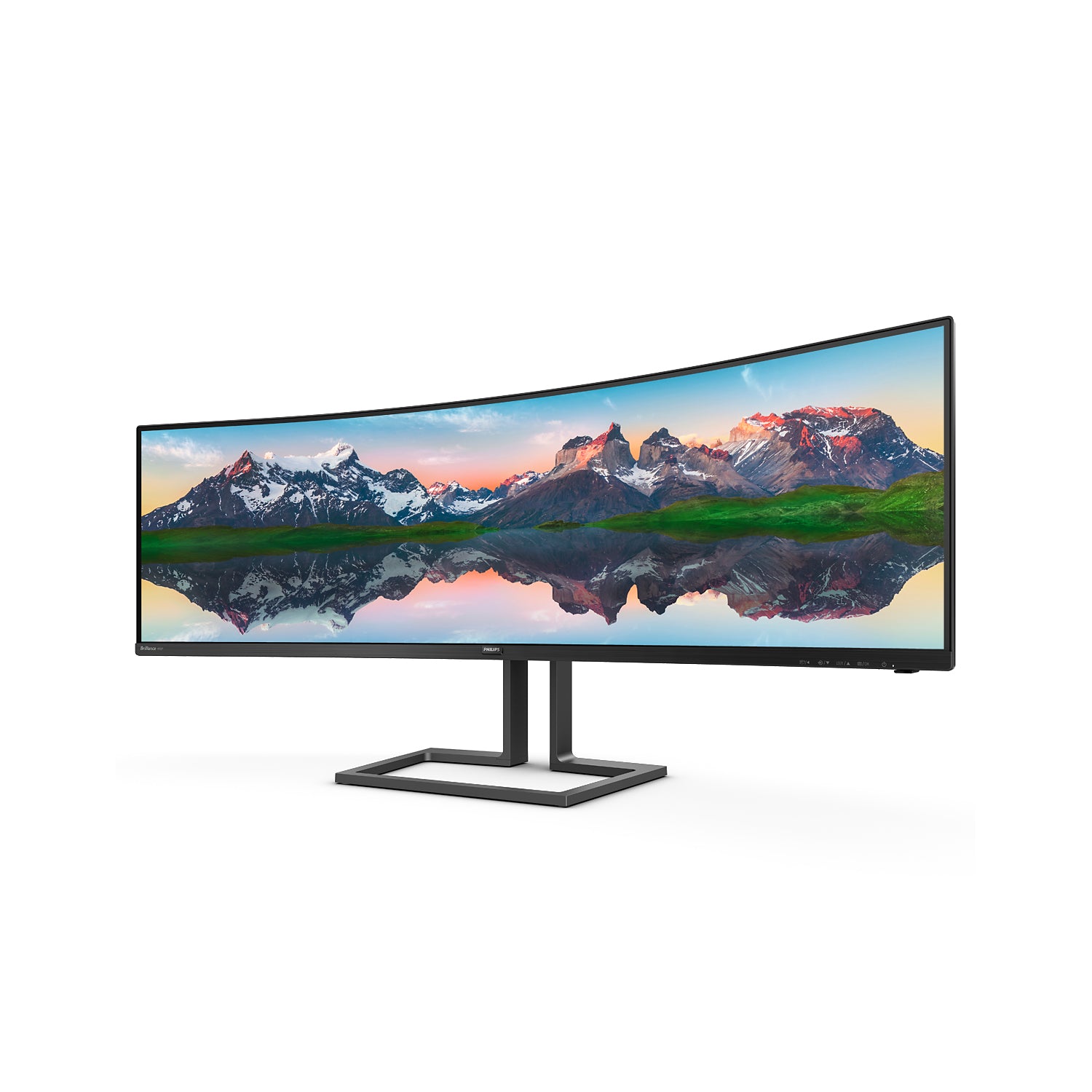 Philips 49" Dual QHD Curved WLED Monitor, 32:9, 4MS, 3000:1-Contrast - 498P9Z