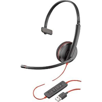 Plantronics Blackwire C3210, USB-A Headset, Mono, Wired, Black- 209744-22