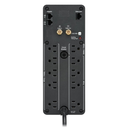 APC Back-UPS Pro BR 1350VA, SineWave, Line-Interactive, 10 Outlets, 2 USB Charging Ports, LCD interface - BR1350MS