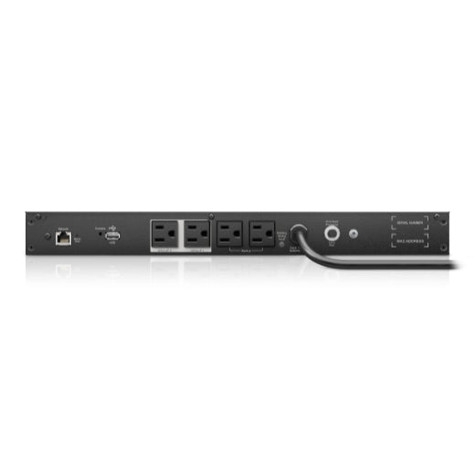 APC Smart-UPS Li-Ion 500VA Short Depth UPS System with Network Card, 400W, 680J, 4xNEMA 5-15R - SCL500RM1UNC