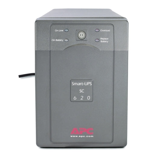 APC Smart-UPS SC 620VA 120V UPS System, 390 Watts, 412 Joules, 4xNEMA 5-15R - SC620