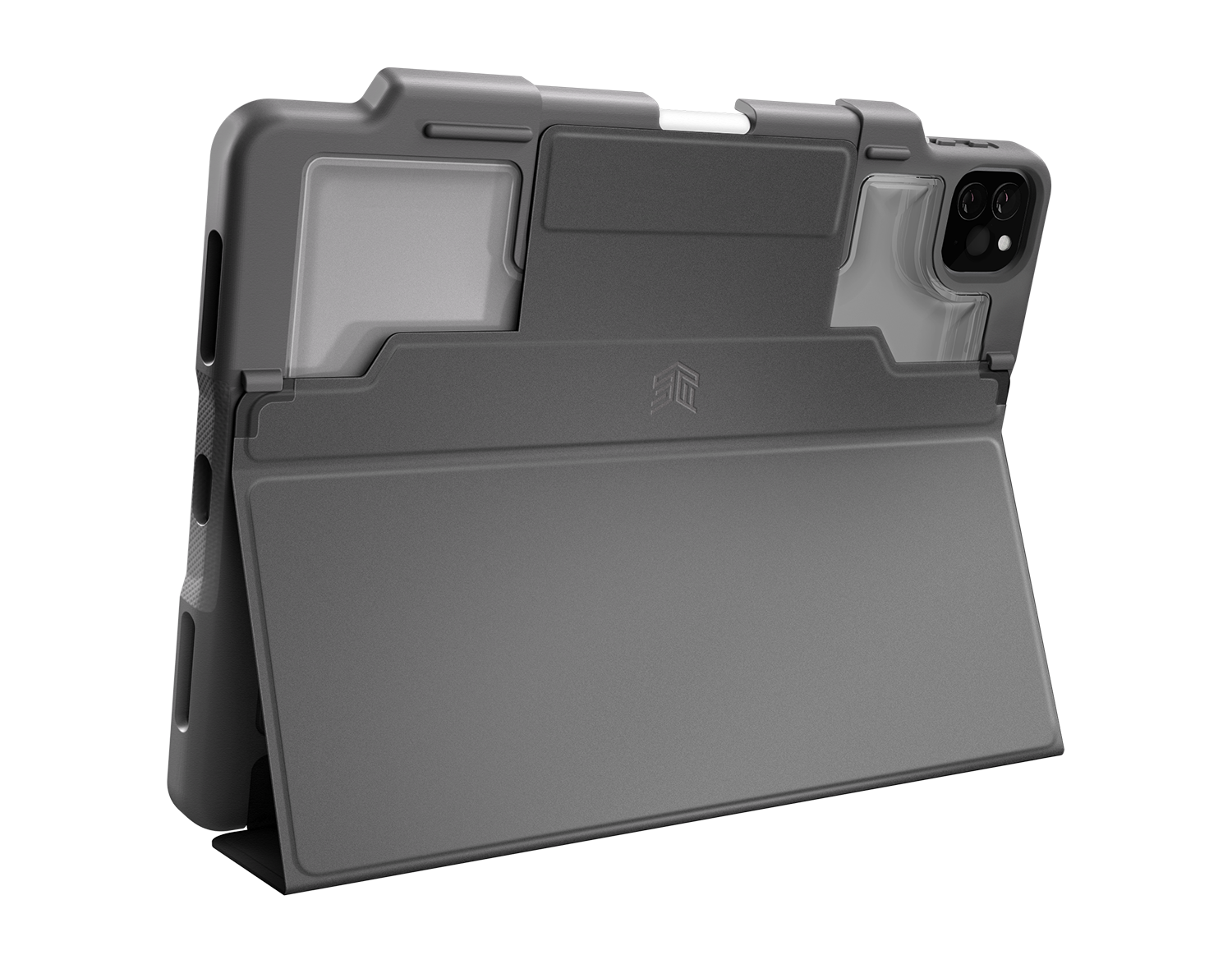 STM Goods Studio Multi-fit Case for Apple iPad (7th Gen), Air 3, Pro 10.5″ Tablets, Black Smoke - stm-222-161JU-01