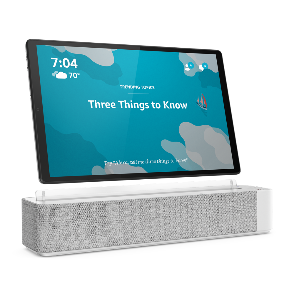 Lenovo Smart Tab M10 10.3" FHD Plus (2nd Gen) Tablet, MediaTek Helio P22T, 4GB RAM, 128GB eMMC, Android Pie - ZA6M0007US