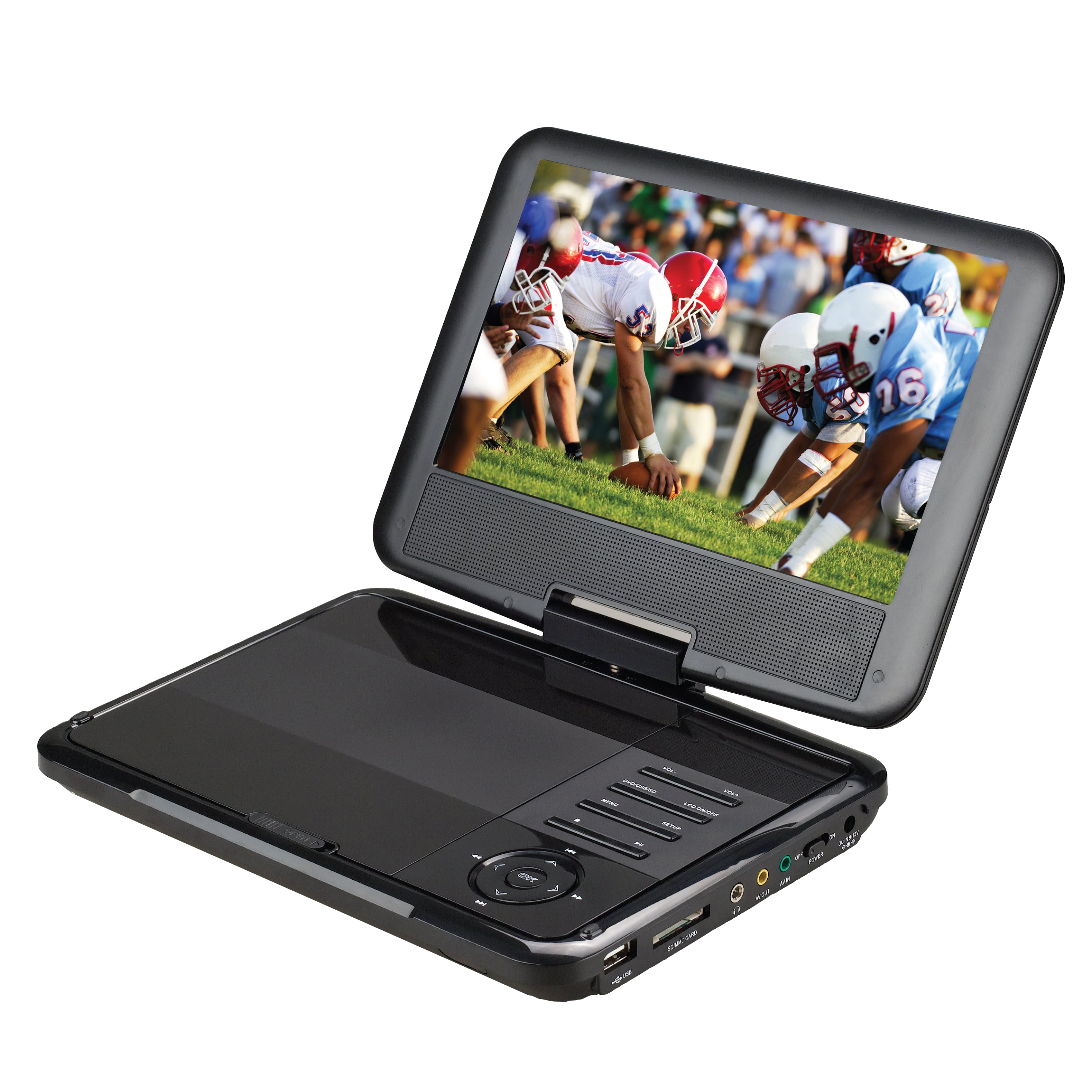 Supersonic Portable DVD Player, 9" Display, 800 x 480 - SC-179DVD