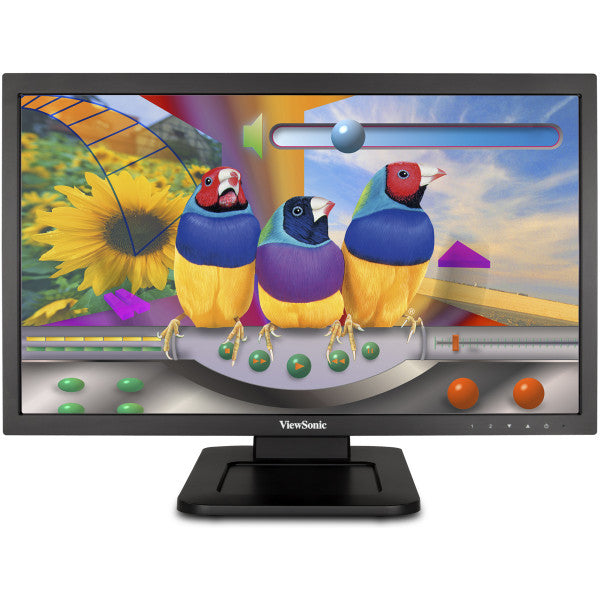 ViewSonic 21.5" FHD Dual-point Touchscreen Monitor, 5ms, 16:9, 20M:1-Contrast - TD2220 (Refurbished)