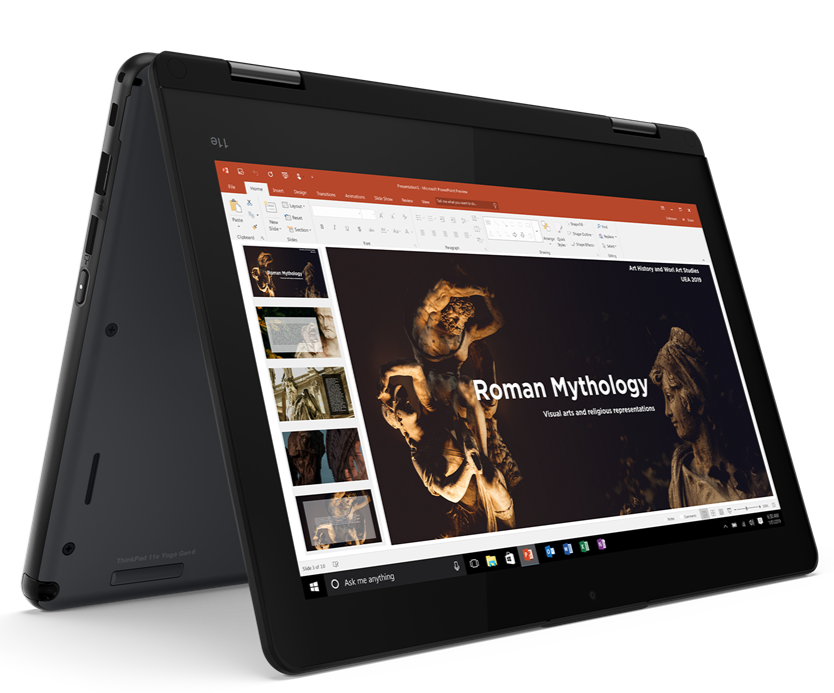 Lenovo ThinkPad Yoga 11e Gen 6 11.6" HD Convertible Notebook, Intel i5-8200Y, 1.30GHz, 8GB RAM, 128GB SSD, Win10P - 20SES0M800