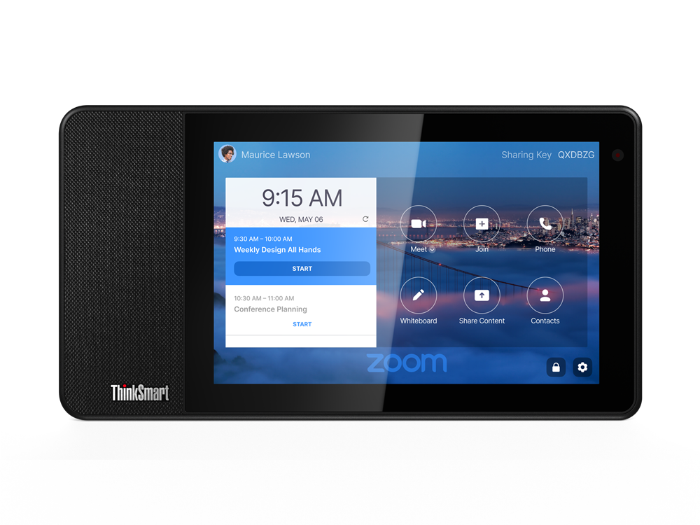 Lenovo ThinkSmart View for Zoom Rooms, 8" HD Display, Snapdragon 624, 1.80GHz, 2GB RAM, 8GB eMMC, AOSP 8.1 - ZA840013US
